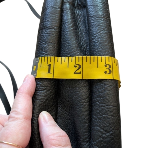 Derek Alexander Purse Crossbody Bag Black Leather Minimalist Women's One Size - Picture 10 of 10